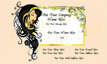 Hair Sylist Professional Drawing Display