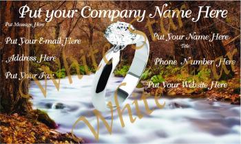 Jewelry Professional Sliver Diamond Ring over River