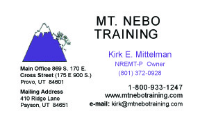 Mt. Nebo Graining Bus Card 