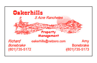 Oakerhills Real Estate Bus Card Red