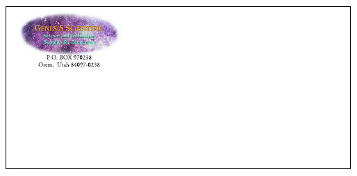 Genesis Scientific Envelope