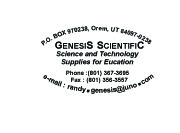 Genesis Scientific Label