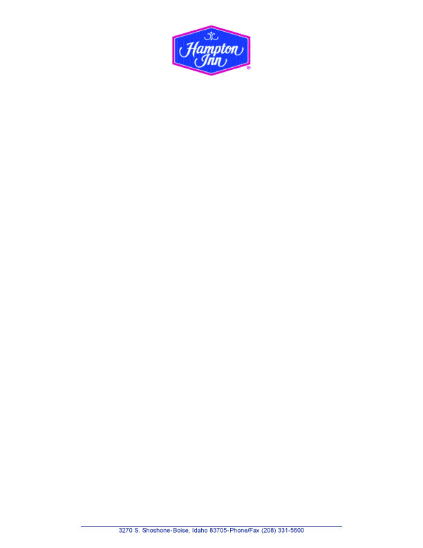 Hampton Letterhead Boise