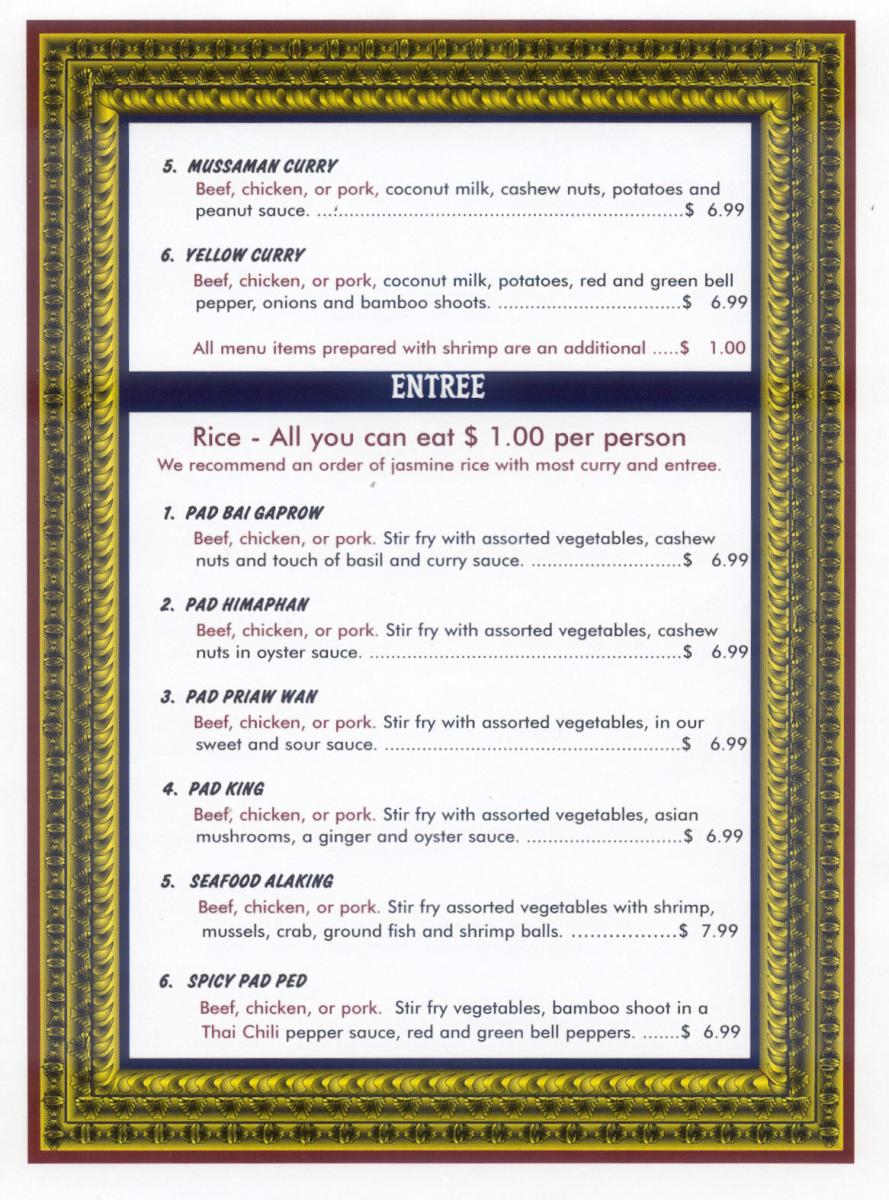 Thai Menu pg 5